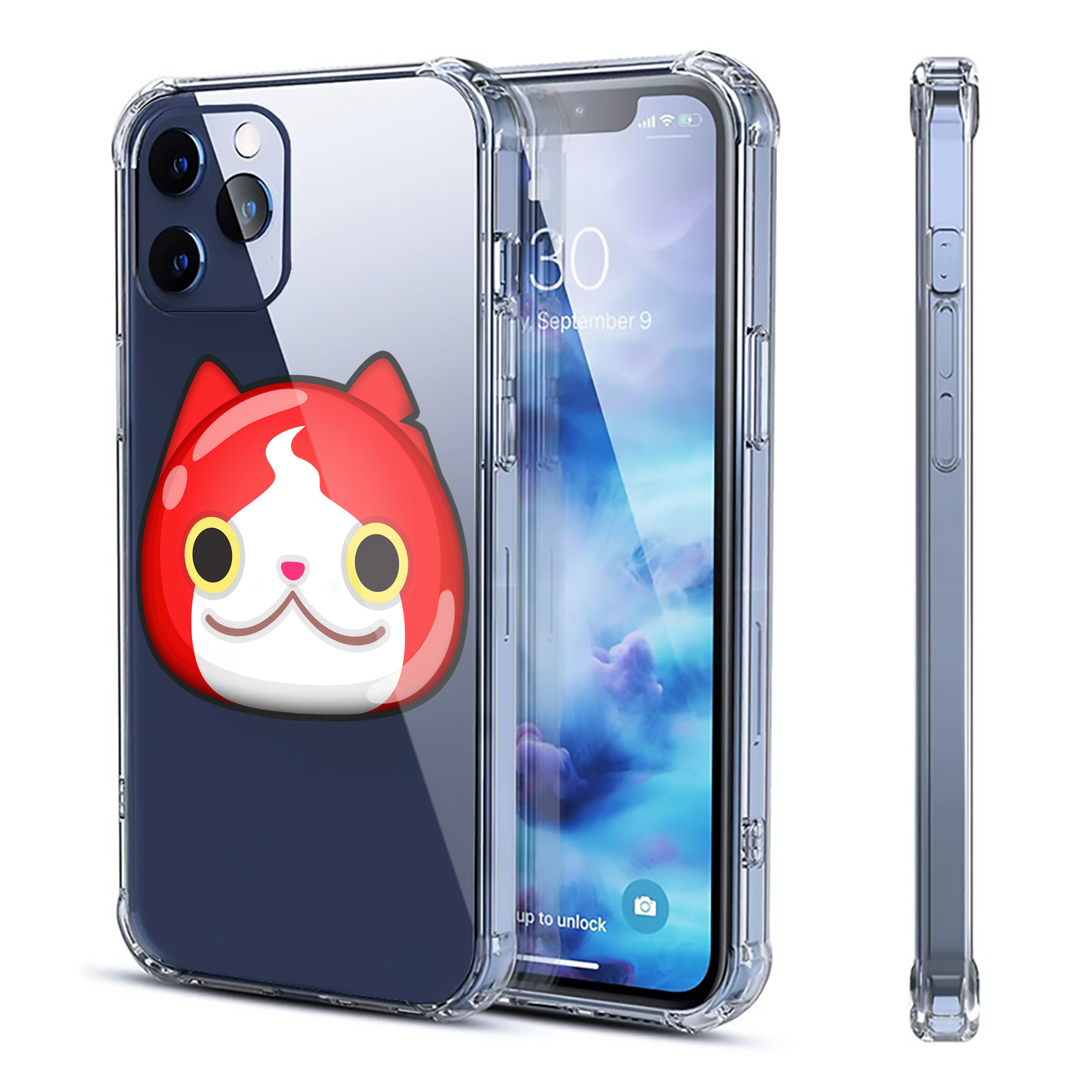（画像用） 妖怪ウォッチ Yo-kai Watch 【iPhone 12シリーズ対応】透明スマホケース（クリアソフトケース）